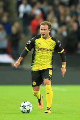 13th September 2017, Wembley Stadium, London, England; Champions League Group stage, Tottenham Hotspur versus Borussia Dortmund; Mario Gotze of Borussia Dortmund  ActionPlus11929818
