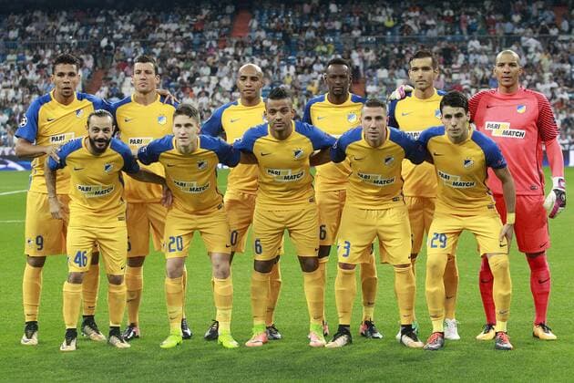 Fußball, CL, Real Madrid - Apoel Nikosia Apoel FC s team photo during Champions League Group H match 1. September 13,2017.  (2017091302)