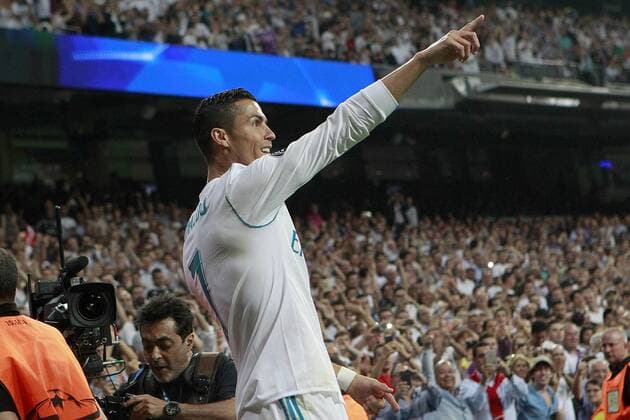 Bilder des Tages - SPORT Real Madrid s Cristiano Ronaldo celebrates goal during Champions League Group H match 1. September 13,2017.  (2017091320)