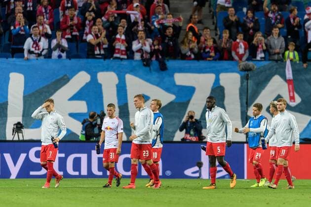 Leipzig Players After the Champions League Game between RB Leipzig and AS Monaco at 13 09 2017 Leipzig Copyright: xSchueler Eibner-Pressefotox EP_JSE