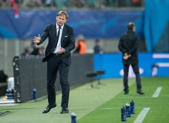 Head coach Ralph Hasenhuettl l Football International UEFA Champions League Season 2017 2018 Group game RB Leipzig AS Monaco FC in Leipzig Germany at 13 09 2017