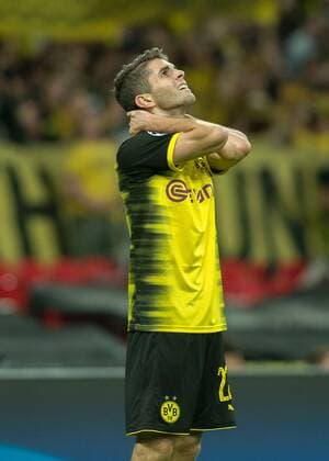 Bilder des Tages - SPORT Christian Pulisic of Borussia Dortmund looks dejected during the UEFA Champions League group stage match between Tottenham Hotspur and Borussia Dortmund at Wembley Stadium, London, England on 13 September 2017. Copyright: xVincexMignottx 16640043