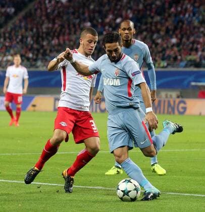 Leipzig Germany 13 09 2017 UEFA Champions League 2017 18 Season Group G Matchday 1 RB Leipzig AS Monaco Diego Demme RB Joao Moutinho AS Monaco