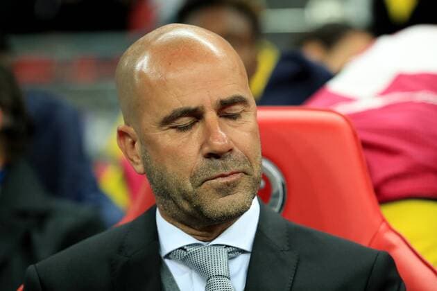 Bilder des Tages - SPORT 13th September 2017, Wembley Stadium, London, England; Champions League Group stage, Tottenham Hotspur versus Borussia Dortmund; A dejected Borussia Dortmund Manager Peter Bosz  ActionPlus11929868