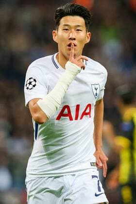 Son Heung-Min (Tottenham), SEPTEMBER 13, 2017 - Football Soccer : Son Heung-Min of Tottenham Hotspur celebrates as he scores a goal to make it 1-0 during the UEFA Champions League Group Stage match between Tottenham Hotspur and Borussia Dortmund at Wembley Stadium in London, England. Noxthirdxpartyxsales  (mdga017201)