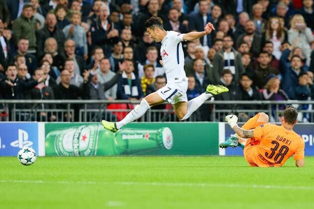 Bilder des Tages - SPORT Son Heung-Min (Tottenham), SEPTEMBER 13, 2017 - Football Soccer : Son Heung-Min of Tottenham Hotspur during the UEFA Champions League Group Stage match between Tottenham Hotspur and Borussia Dortmund at Wembley Stadium in London, England. Noxthirdxpartyxsales  (mdga017205)