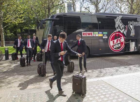 1 FC Cologne European Cup Europe League Arrival Hotel London England date 13 09 2017 Jorge Mere 1 FC Cologne