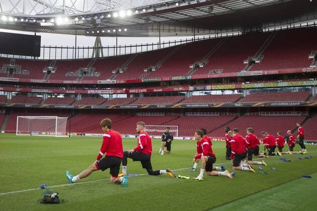 1 FC Cologne European Cup Europe League Conclusion of training Emirates Stage London England date 13 09 2017 Team