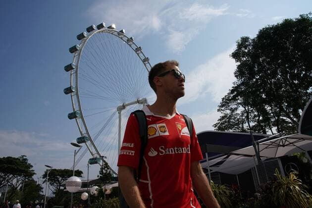 Singapore Grand Prix 14 - 17 September 2017 14.09.2017 - Sebastian Vettel (GER) Scuderia Ferrari SF70H 