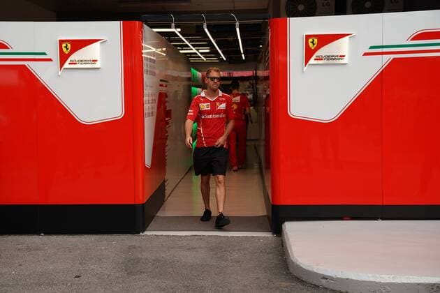 Singapore Grand Prix 14 - 17 September 2017 14.09.2017 - Sebastian Vettel (GER) Scuderia Ferrari SF70H 