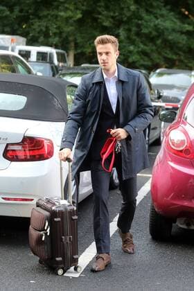 1 FC Cologne Euro League Departure to Game at Arsenal London Lukas Kluenter 13 09 2017