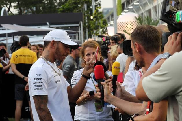 Singapore Grand Prix 14 - 17 September 2017 14.09.2017 - Lewis Hamilton (GBR) Mercedes AMG F1 W08 