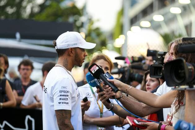 Motorsports: FIA Formula One World Championship WM Weltmeisterschaft 2017, Grand Prix of Singapore, 44 Lewis Hamilton (GBR, Mercedes AMG Petronas F1 Team), Singapore Singapore
