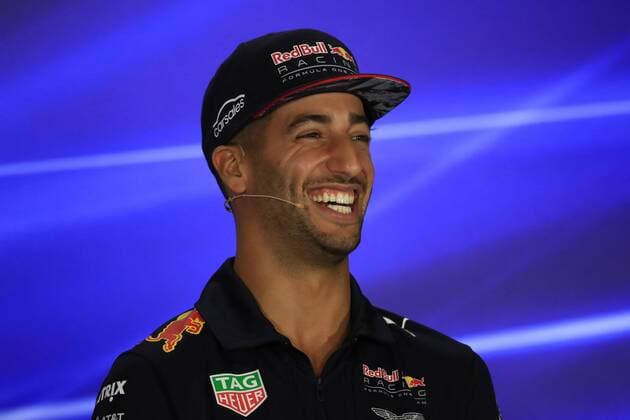 14th September 2017, Marina Bay Street Circuit, Singapore; Singapore Grand Prix, Driver press conference PK Pressekonferenz Daniel Ricciardo - Red Bull Racing  ActionPlus11929965