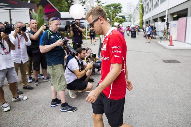 Motorsports: FIA Formula One World Championship WM Weltmeisterschaft 2017, Grand Prix of Singapore, 5 Sebastian Vettel (GER, Scuderia Ferrari), Singapore Singapore