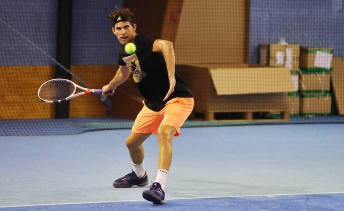TENNIS - Davis Cup, AUT vs ROU WELS,AUSTRIA,14.SEP.17 - TENNIS - ITF, Davis Cup, Austria vs Romania, draw. Image shows Dominic Thiem (AUT). GEPAxpictures xMatthiasxHauer