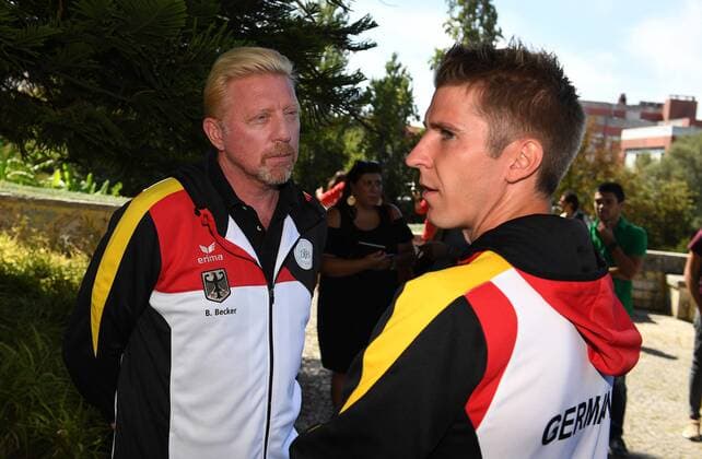 2017 Davis Cup Worldgroup Playoffs Portugal Germany Lisbon Portugal Cedrik Marcel Stebe Boris Becker Head of Mens Tennis DTB