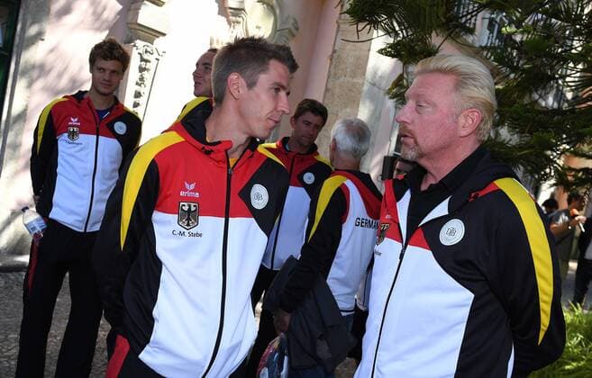 2017 Davis Cup Worldgroup Playoffs Portugal Germany Lisbon Portugal Cedrik Marcel Stebe Boris Becker Head of Mens Tennis DTB