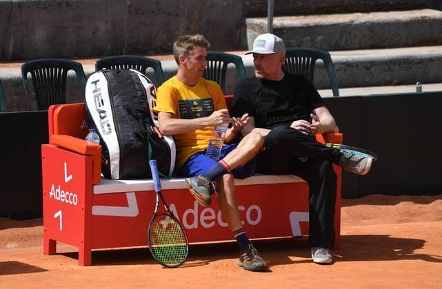 2017 Davis Cup Worldgroup Playoffs Portugal Germany Lisbon Portugal Cedrik Marcel Stebe Boris Becker Head of Mens Tennis DTB