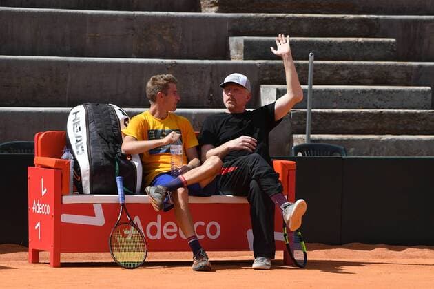 2017 Davis Cup Worldgroup Playoffs Portugal Germany Lisbon Portugal Cedrik Marcel Stebe Boris Becker Head of Mens Tennis DTB