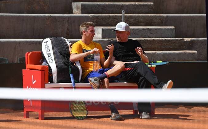 2017 Davis Cup Worldgroup Playoffs Portugal Germany Lisbon Portugal Cedrik Marcel Stebe Boris Becker Head of Mens Tennis DTB