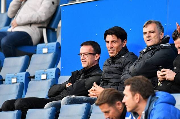 14 09 2017 xfux Football Europe League TSG 1899 Hoffenheim Sporting Braga emspor v l Fredi Bobic Member the Executive Board Eintracht Frankfurt Football AG Manager Bruno Huebner Eintracht Frankfurt TW team manager Manfred Moppes Petz Eintracht Frankfurt Sinsheim