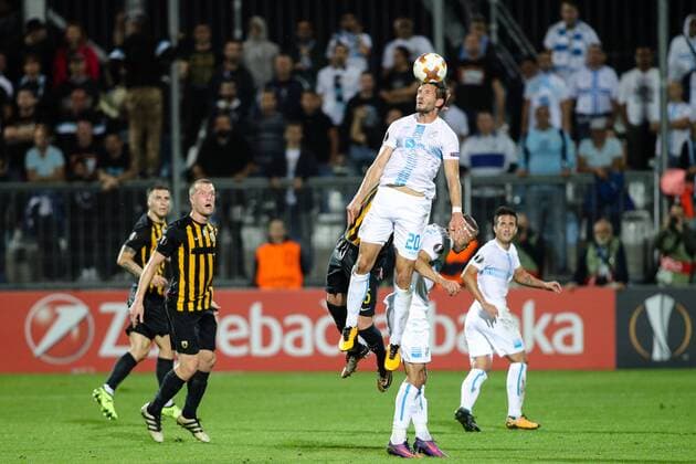SOCCER - EL, Rijeka vs Athens RIJEKA,CROATIA,14.SEP.17 - SOCCER - UEFA Europa League, group stage, HNK Rijeka vs AEK Athens. Image shows Alexander Gorgon (Rijeka). GEPAxpictures xMaticxKlansek