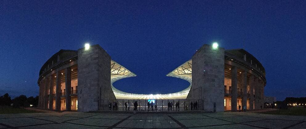 14 09 2017 Football UEFA Europe League 2017 2018 Group stage 1 Matchday Hertha BSC Berlin Athletic Bilbao in Olympic Stadium Berlin Olympic Stadium exterior view