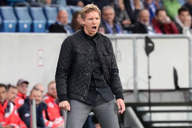 Julian Nagelsmann team manager Head coach Hoffenheim Single Action shot Action at Field edge to the Seitenauslinie Football UEFA Europe League TSG 1899 Hoffenheim SC Braga xozx