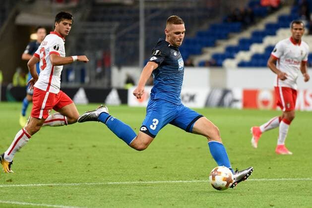 Pavel Kaderabek TSG 1899 Hoffenheim Germany Sinsheim Sports Football UEFA Europe League Matchday 1 TSG 1899 Hoffenheim vs Sporting Braga at 14 09 2017 Rhine Neckar Arena