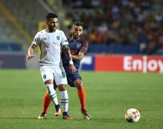 Junior Caicara of Basaksehir and Wanderson 88 of Ludogorets during the UEFA Europa League Group c match between Medipol Basaksehir and Ludogorets Razgrad at Fatih Terim Stadium in Istanbul , Turkey on September 14 , 2017. 
