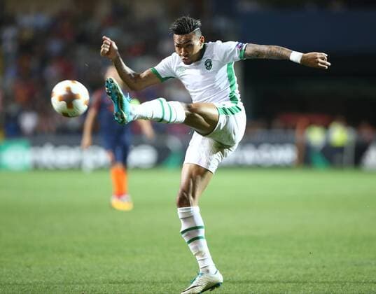 Cicinho of Ludogorets during the UEFA Europa League Group c match between Medipol Basaksehir and Ludogorets Razgrad at Fatih Terim Stadium in Istanbul , Turkey on September 14 , 2017. 