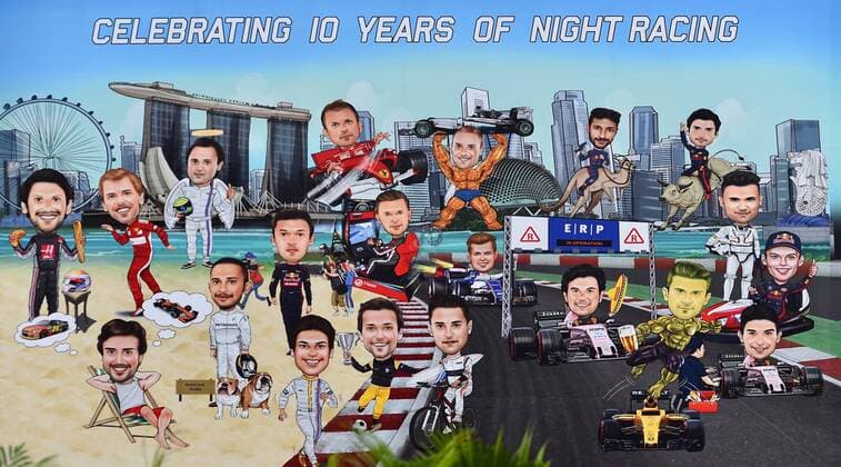 10 Years Singapore grand Prize from Singapore 2017 Preparations motor aviation Formula 1 14 09 2017 Singapore Copyright: xAndre Eibner-Pressefotox EP_JAE