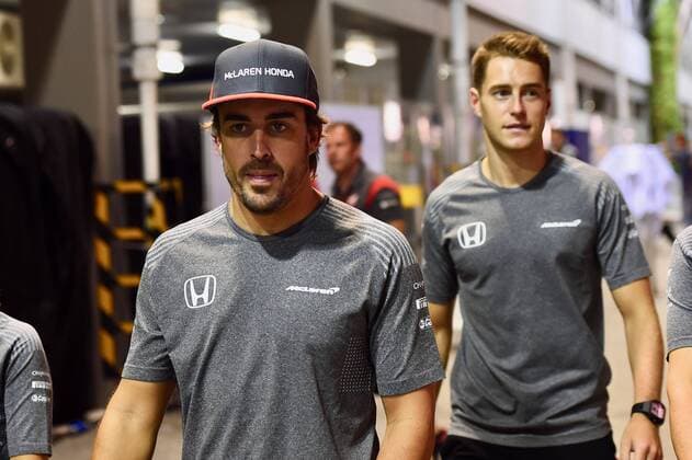 Fernando Alonso Spa 14 McLaren Honda grand Prize from Singapore 2017 Preparations motor aviation Formula 1 24 08 2017 Singapore Copyright: xAndre Eibner-Pressefotox EP_JAE