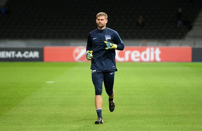 Football men Season 2017 2018 UEFA Europe League Group J 1 Matchday Hertha BSC Athletic Bilbao Goalkeeper Thomas Power Hertha BSC at the Warming Warm up 14 09 2017 Copyright: xMichaelxHundtx xMatthiasxKochx