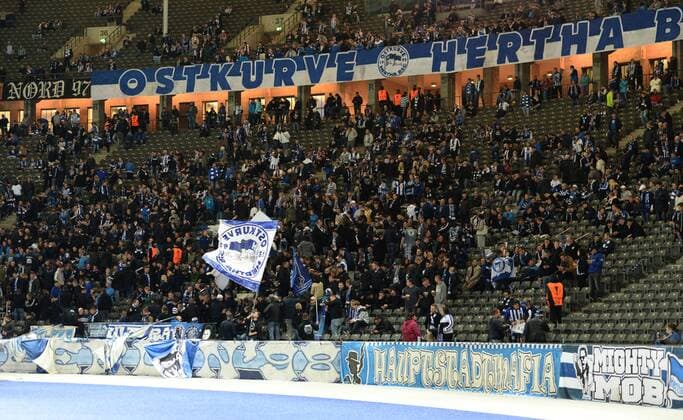 Football men Season 2017 2018 UEFA Europe League Group J 1 Matchday Hertha BSC Athletic Bilbao supporters from Hertha before the Game 14 09 2017 Copyright: xMichaelxHundtx xMatthiasxKochx