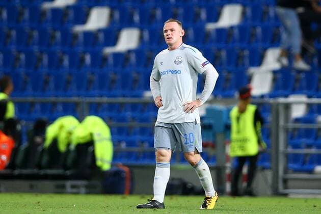 September 14, 2017 - Reggio Emilia, Italy - Wayne Rooney of Everton displeasure after the goal of 3-0 during the UEFA Europa League Group E football match Atalanta vs Everton at The Stadio Citto del Tricolore in Reggio Emilia on September 14, 2017. Atalanta v Everton FC - UEFA Europa League  - ZUMAn230 20170914_zaa_n230_157 Copyright: xMatteoxCiambellix