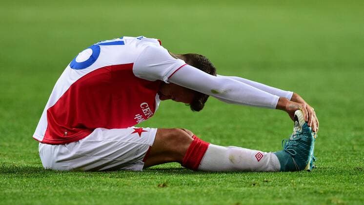 JAKUB HROMADA of Slavia in action during the Football Europa League 1st round group A match: Slavia Praha vs Maccabi Tel Aviv in Prague, Czech Republic, September 14, 2017. (CTKxPhoto MichalxKamaryt) CTKPhotoP201709140995001  KMT_8660