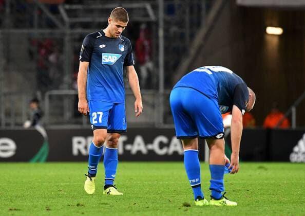 14 09 2017 xfux Football Europe League TSG 1899 Hoffenheim Sporting Braga emspor v l Andrej Kramaric 1899 Hoffenheim DISAPPOINTED DISAPPOINTED looking dissapointed Sinsheim