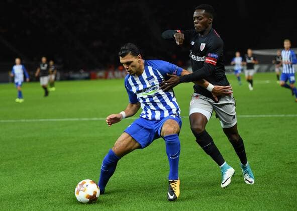 Football Berlin 14 09 2017 UEFA Euro League Group stage Hertha BSC ger geg Athletic Bilbao ESP Karim Rekik Hertha BSC 04 geg Williams 11 Bilbao