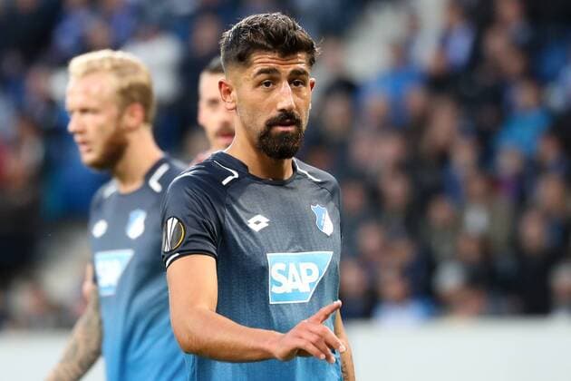 Kerem Demirbay Hoffenheim 10 Single Action shot Action Football UEFA Europe League TSG 1899 Hoffenheim SC Braga xozx