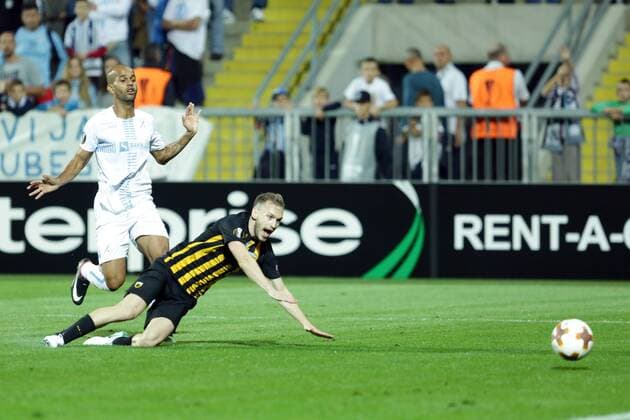 Fußball, EL, HNK Rijeka - AEK Athen UEFA Europa League, group D, HNK Rijeka vs. AEK Athens FC - Rijeka, Croatia 14.09.2017., Rijeka, Croatia - UEFA Europa League, group D, HNK Rijeka vs. AEK Athens FC.  NelxPavletic PIXSELL