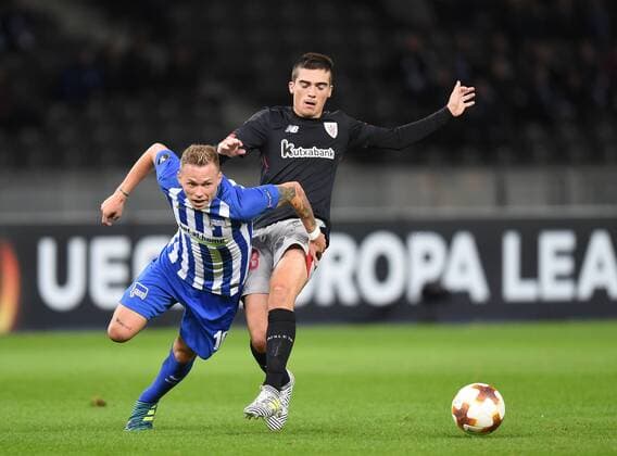 Football men Season 2017 2018 UEFA Europe League Group J 1 Matchday Hertha BSC Athletic Bilbao v l Ondrej Duda Hertha BSC Inigo Cordoba Athletic Bilbao 14 09 2017 Copyright: xMichaelxHundtx xMatthiasxKochx
