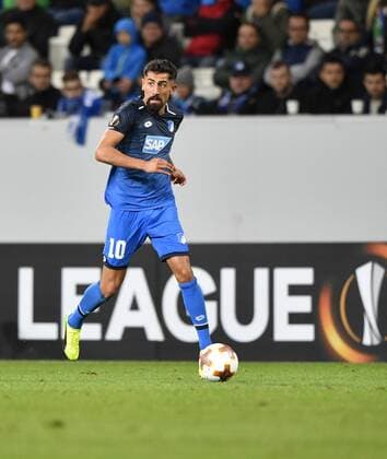 Kerem Demirbay TSG 1899 Hoffenheim at Ball TSG 1899 Hoffenheim vs Sporting SC Braga Europe League 14 09 2017 TSG 1899 Hoffenheim vs Sporting SC Braga