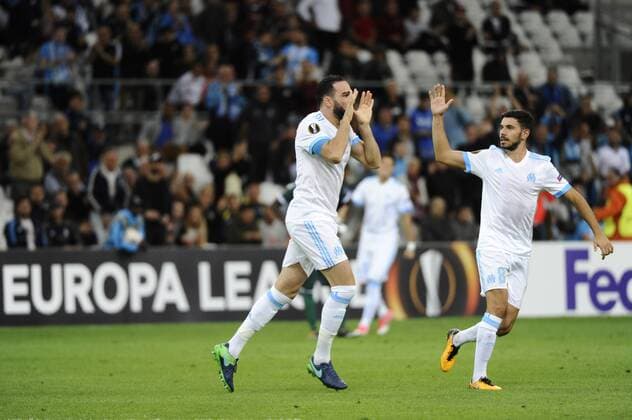 Joie But Rami (OM) FOOTBALL : Marseille vs Konyaspor - Europa League - 14 09 2017 FranckPennant Panoramic 