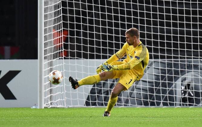 Football men Season 2017 2018 UEFA Europe League Group J 1 Matchday Hertha BSC Athletic Bilbao Goalkeeper Thomas Power Hertha BSC 14 09 2017 Copyright: xMichaelxHundtx xMatthiasxKochx