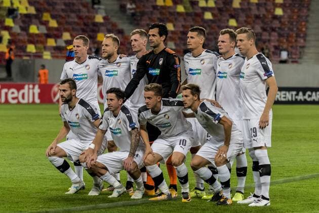 September 14, 2017: Viktoria Plzen at thebegining of the UEFA Champions League 2017-2018, Play-Offs 2nd Leg game between FCSB Bucharest (ROU) and Sporting Clube de Portugal Lisbon (POR) at National Arena Stadium, Bucharest, Romania ROU.  Copyright: xCronos CatalinxSoarex cronoscs14092017104606