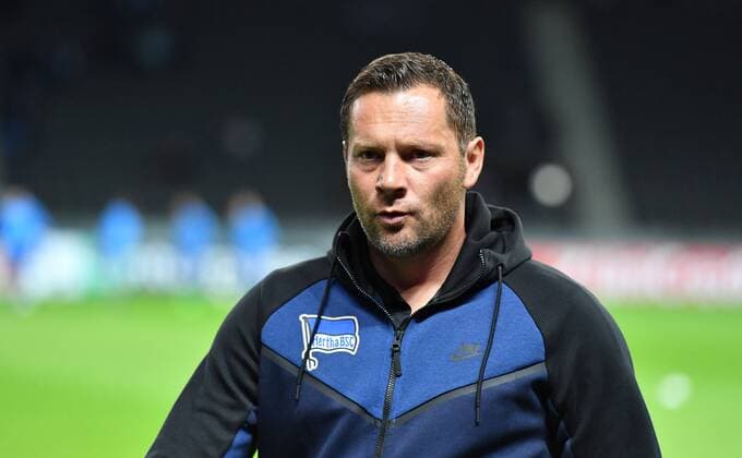 Pal Dardai team manager Hertha BSC before the Game Hertha BSC Berlin Athletic Bilbao Europe League Group stage 1 Matchday Football Football Soccer men Men Men Germany Germany Berlin 14 9 2017 Olympic Stadium