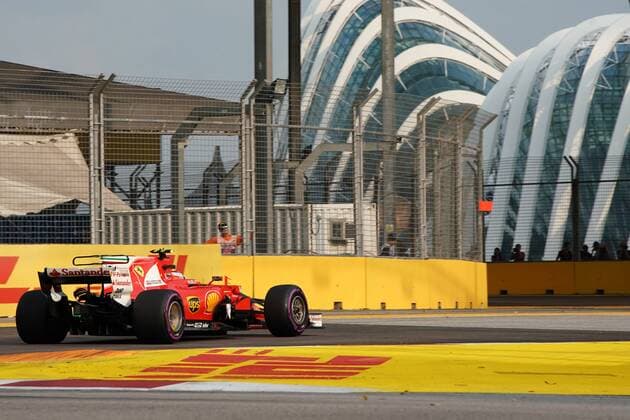 Singapore Grand Prix 14 - 17 September 2017 15.09.2017 - Free Practice 1, Kimi Raikkonen (FIN) Scuderia Ferrari SF70H 