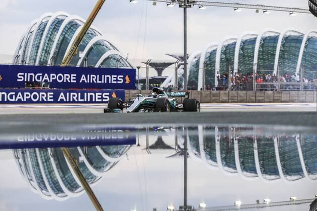 Motorsports: FIA Formula One World Championship WM Weltmeisterschaft 2017, Grand Prix of Singapore, 77 Valtteri Bottas (FIN, Mercedes AMG Petronas F1 Team), Singapore Singapore